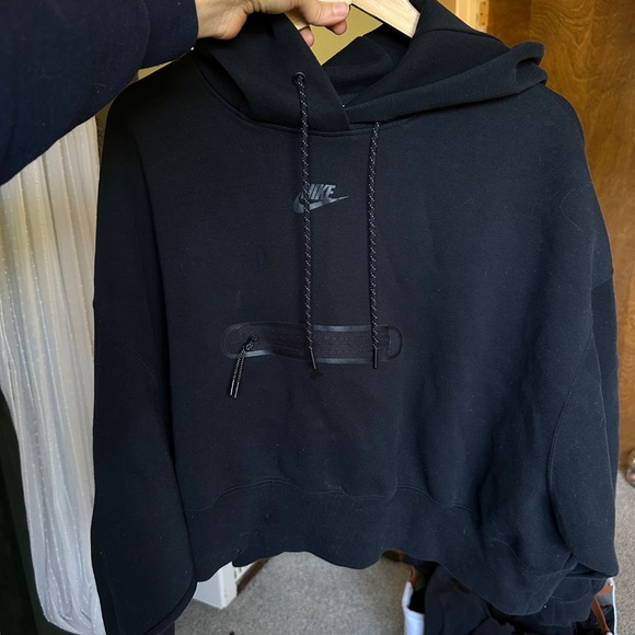 SPORTSWEAR WOMEN'S TECH FLEECE - BLACK/BLACK - Picture 10 of 12